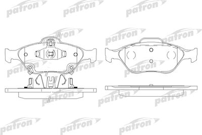 PATRON PBP1890 Тормозные колодки и сигнализаторы  для TOYOTA RACTIS (Тойота Рактис)