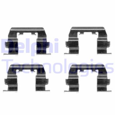 Комплектующие, колодки дискового тормоза DELPHI LX0411 для HYUNDAI S COUPE