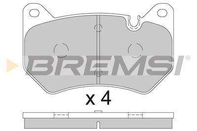 Комплект тормозных колодок, дисковый тормоз BREMSI BP3852 для AUDI Q5