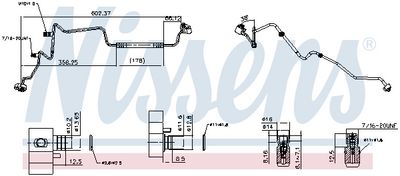 тръбопровод високо налягане, климатизация NISSENS 84104