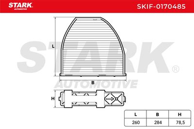 Филтър купе (поленов филтър) STARK SKIF-0170485