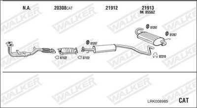Изпускателна система WALKER LRK008985