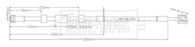 Тормозной шланг BORG & BECK BBH8940 для OPEL INSIGNIA