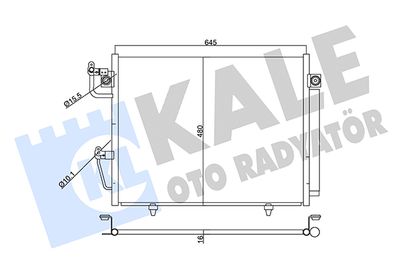 Конденсатор, кондиционер KALE OTO RADYATÖR 357760 для MITSUBISHI PAJERO