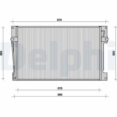 CONDENSATOR CLIMATIZARE DELPHI TSP0225078