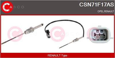 SENZOR TEMPERATURA GAZE EVACUARE