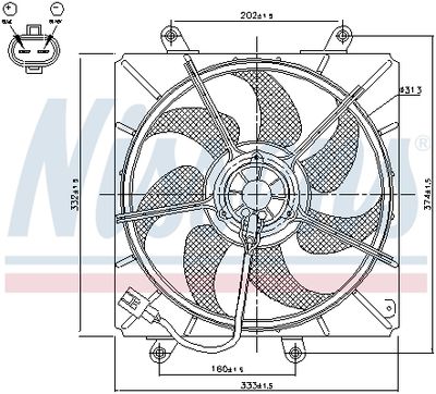 VENTILATOR RADIATOR NISSENS 85014 5