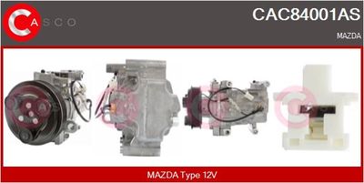 CASCO CAC84001AS Компрессор кондиционера  для MAZDA 3 (BK) 2.0