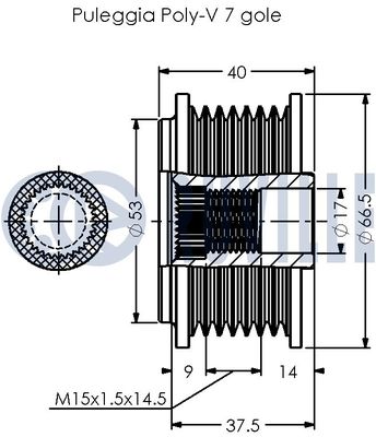 SISTEM ROATA LIBERA GENERATOR RUVILLE 542382 1