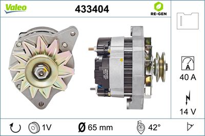 Генератор VALEO 433404 для TALBOT 1307-1510