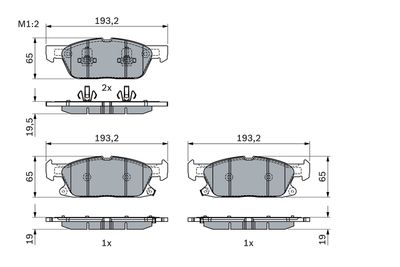 Brake Pad Set, disc brake 0 986 424 326