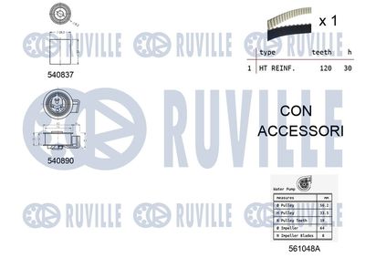 SET POMPA APA + CUREA DINTATA RUVILLE 5501371 1
