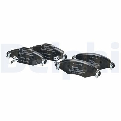 Remblokken set Voor , past: TOYOTA COROLLA VERSO, YARIS, YARIS VERSO 1.0-2.0D 04.99-11.05