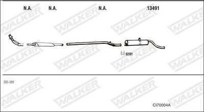 Изпускателна система WALKER CI70004A