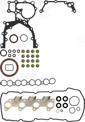 пълен комплект гарнитури, двигател GLASER S90220-01