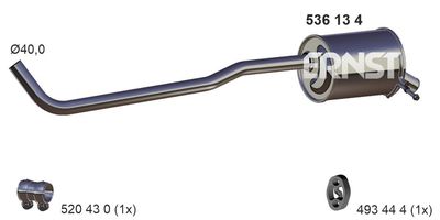Tłumik końcowy ERNST 536134