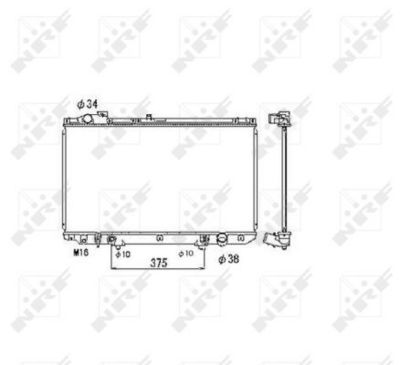 RADIATOR RACIRE MOTOR NRF 53467 4