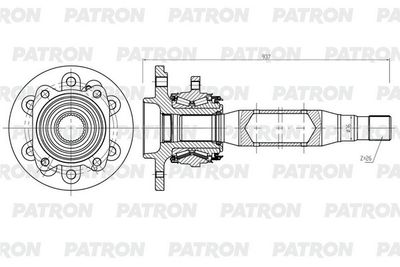 Приводной вал PATRON PDS0564 для MERCEDES-BENZ SPRINTER