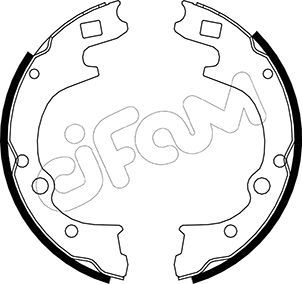 CIFAM 153-221 Ремкомплект барабанных колодок  для KIA CERES (Киа Керес)