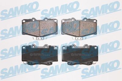 Комплект тормозных колодок, дисковый тормоз SAMKO 5SP058 для VW TARO