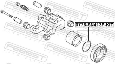 SET REPARATIE ETRIER FEBEST 0776SN413FKIT 1