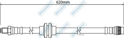 APEC Brake Hose BHO4340