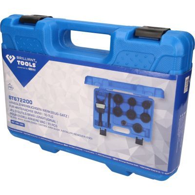 Brilliant Tools BT672200 Sada nářadí na pouzdra podélných ramen, pro zadní nápravu BMW, 10-dílná