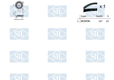 SET CUREA DE DISTRIBUTIE Saleri SIL TK1304 1