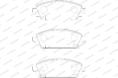 WAGNER WBP23096A Тормозные колодки и сигнализаторы для HONDA CIVIC VII Hatchback (EU, EP, EV) 1.7 CTDi (EP4)