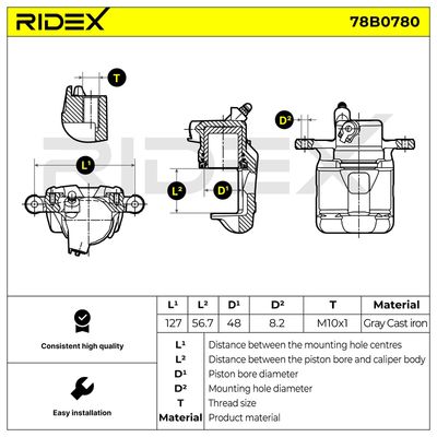 спирачен апарат RIDEX