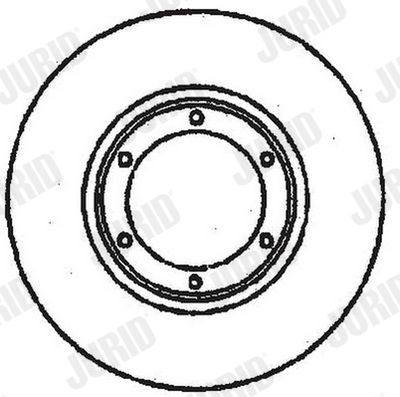 JURID 561168J Тормозные диски для RENAULT 15
