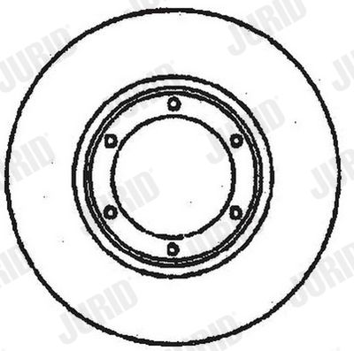 Тормозной диск JURID 561168J для RENAULT 20