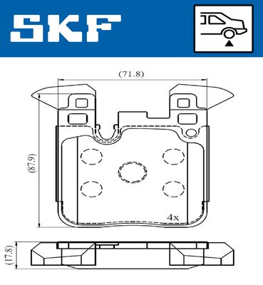 SET PLACUTE FRANA FRANA DISC SKF VKBP90554 1