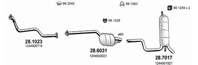 Układ wydechowy ASSO ART4036