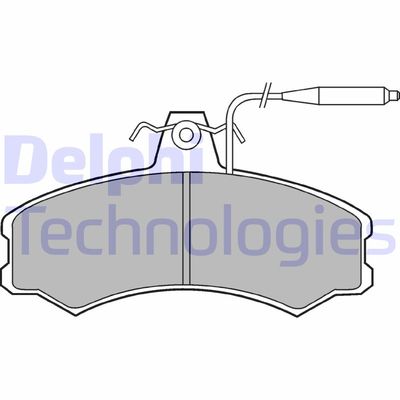 Комплект тормозных колодок, дисковый тормоз DELPHI LP378 для CITROËN C35