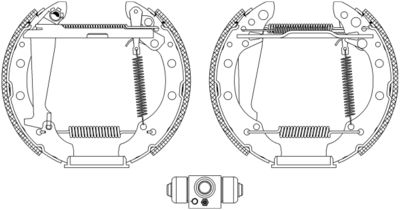 TEXTAR Bremsbackensatz Shoe Kit Pro (84044706)
