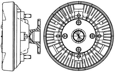 Koppeling, radiateurventilator - CFC233000P - MAHLE