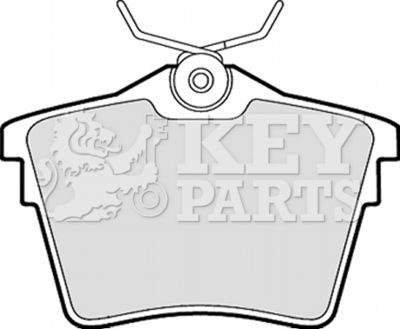 Комплект тормозных колодок, дисковый тормоз KEY PARTS KBP1899 для CITROËN C5