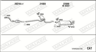 Изпускателна система WALKER VWK005725