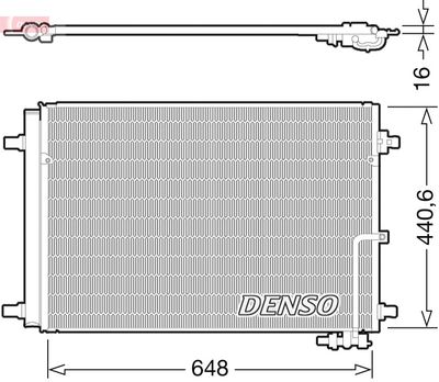 DENSO Kondensator, Klimaanlage