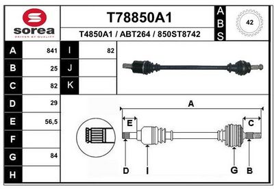ANTRIEBSWELLE EAI T78850A1