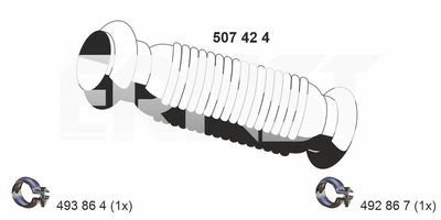 Rura wydechowa ERNST 507424