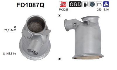 FILTRU FUNINGINE/PARTICULE SIST.DE ESAPAMENT