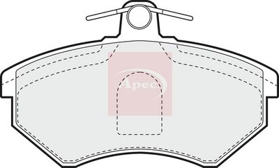 APEC Brake Pad Set, disc brake PAD707