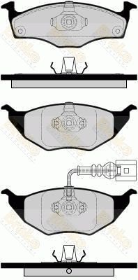 Brake ENGINEERING PA1479 Тормозные колодки и сигнализаторы  для AUDI A2 (8Z0) 1.2 TDI