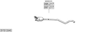 Układ wydechowy BOSAL SYS13345