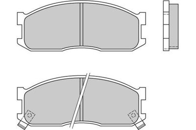 Комплект тормозных колодок, дисковый тормоз E.T.F. 12-0390 для KIA K2500
