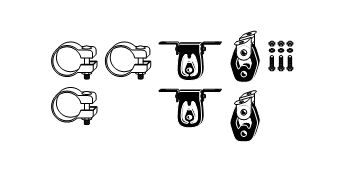 MONTAGESATZ ABGASANLAGE