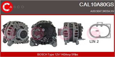 generátor CASCO CAL10A80GS