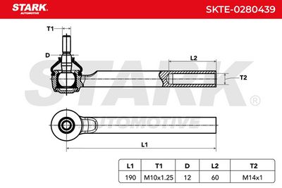 накрайник на напречна кормилна щанга STARK SKTE-0280439